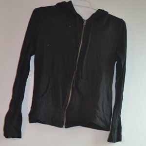 hooded lightweight sweatshirt